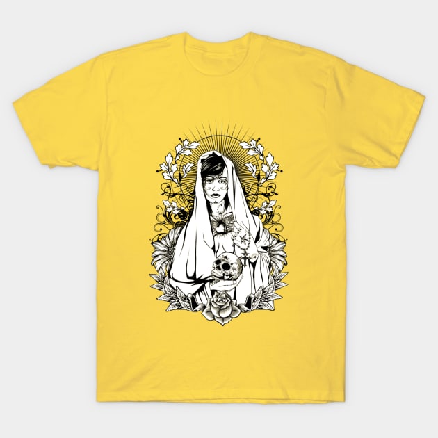 Skull on hand tattoo Girl T-Shirt by JB's Design Store